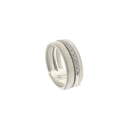 Masai Ring, Size 55 - 18ct White Gold/Diamond - AG325-B-W