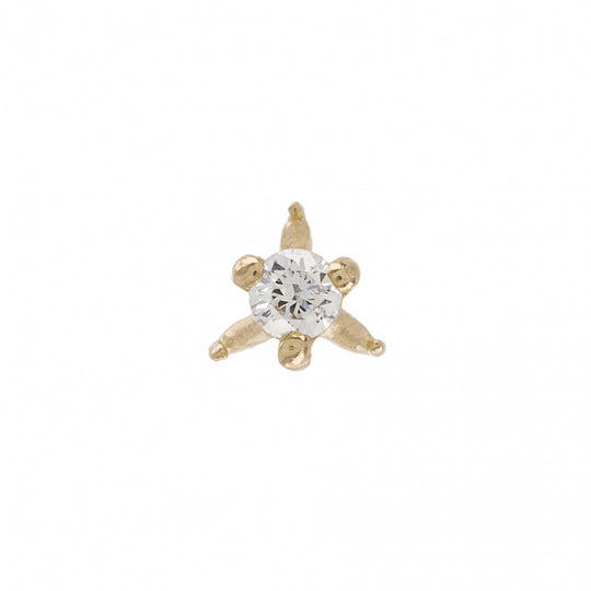 Dala 6 Diamond Stud Earring - Gold - ST-DAL6-WD-SC5