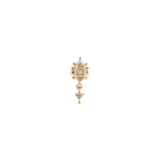 Dala Triangle Droplet Stud Earring - Gold - ST-DAL3.2-DR