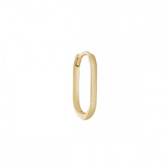 Midi Oval Clicker Hoop - Gold - OV-MED-YG