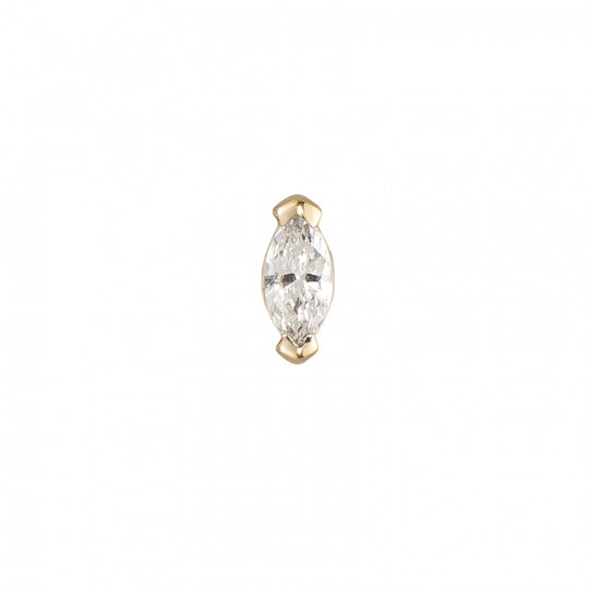 Mini Claw set Marquise Diamond Stud - Gold - ST-C-MQ-MI-WDI-SC5