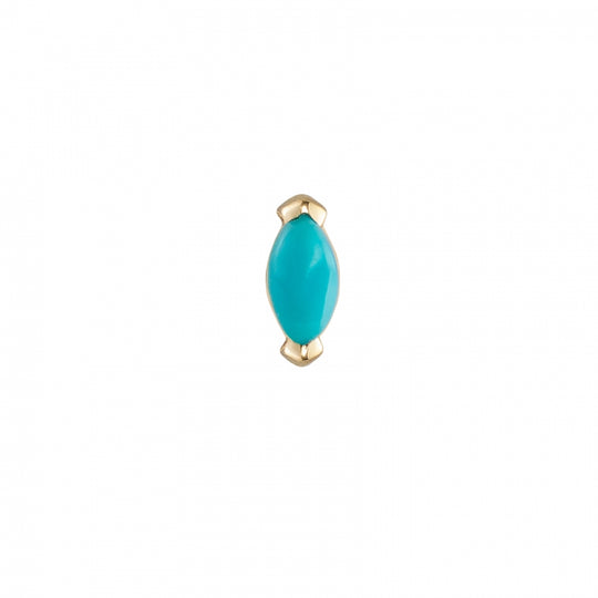 Mini Claw set Marquise Turquoise Stud - Gold -ST-C-MQ-MI-TUR-SC5