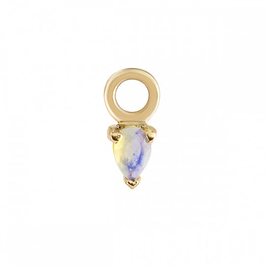 Mini Pear Claw Set Opal Plaque - Gold - PE-C-OP