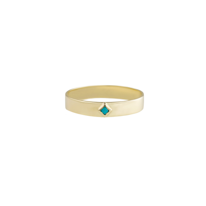 metier-by-tomfoolery-princess-cut-turquoise-flat-stacking-band-gold-rg-bez-pr-tur