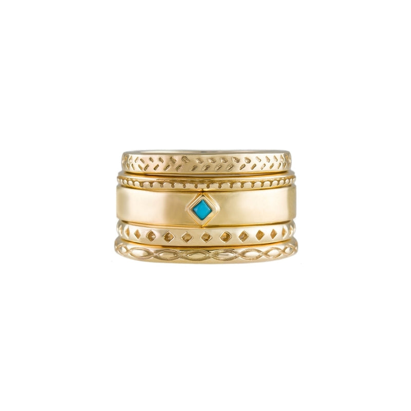 metier-by-tomfoolery-princess-cut-turquoise-flat-stacking-band-gold-rg-bez-pr-tur