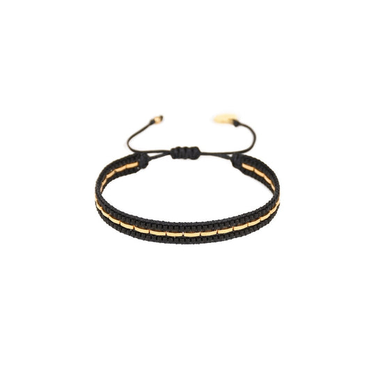Blaze Bracelet - Black/Gold - B-BE-S-10797