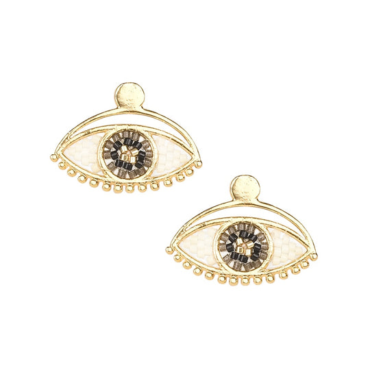 Brown Eyez Stud Earrings - E-GP-M-10428