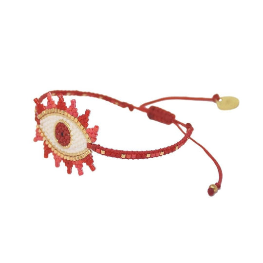 Evil Eye Bracelet - Red - BE-S-9729