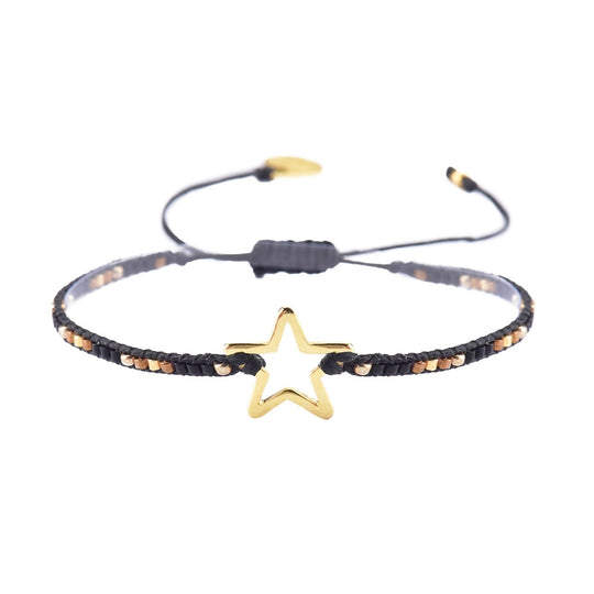Melted Star Bracelet - Black/Gold - GP-XS-7993