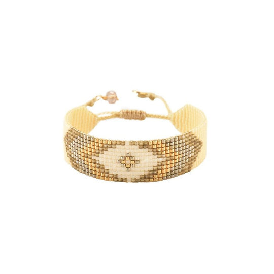 Peeky Bracelet - Cream/Gold - BE-S-8702