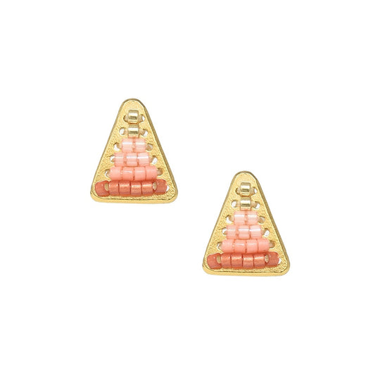 Pyramid Earrings - Pink - E-GP-XS-10143