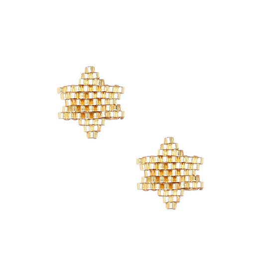 Star Stud Earrings - Gold - E-XS-10279