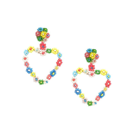 Sublime Heart Earrings - Rainbow - BE-M-7747