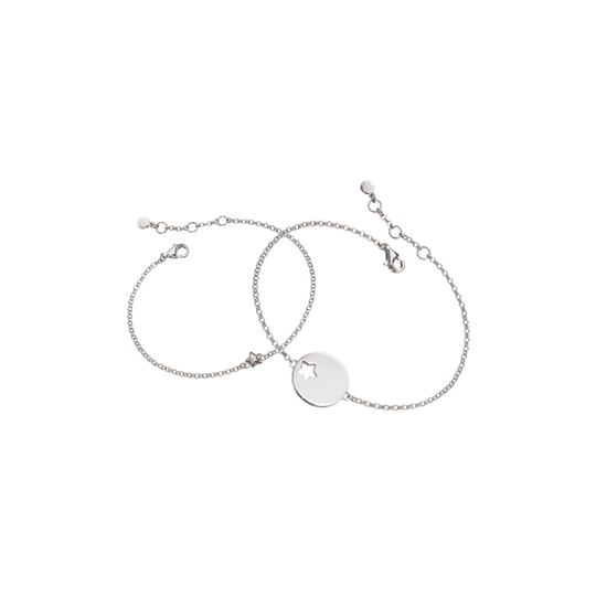Mummy & Me You're My Little Star Bracelet Set - Silver - LSS0001