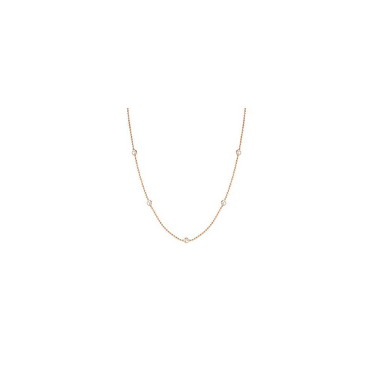 BELLA BLOOM Necklace - Rose Gold - 146642/039