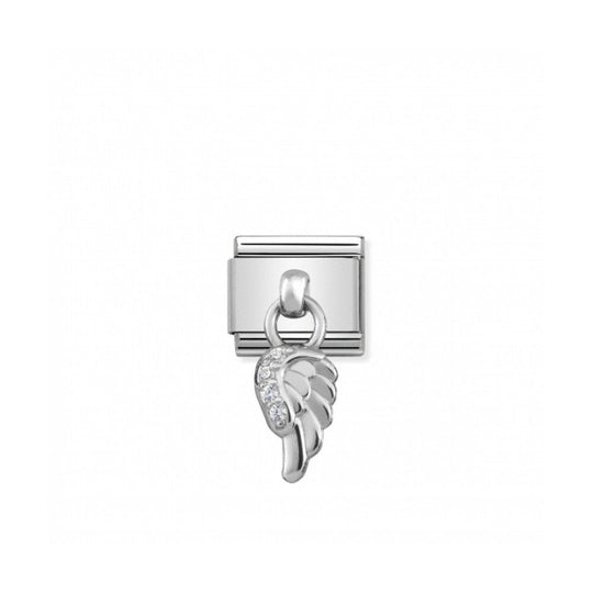 Classic Angel Wing Drop Link - Silver - 331800/06