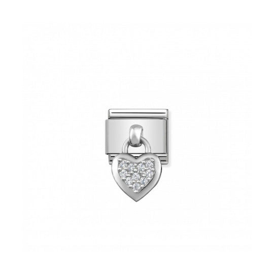 Classic Heart Drop Link - Silver - 331800/01