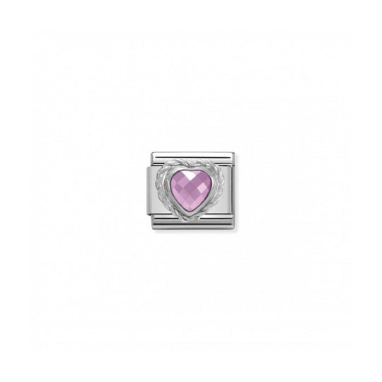 Classic Heart Link - Pink/Silver - 330603/003