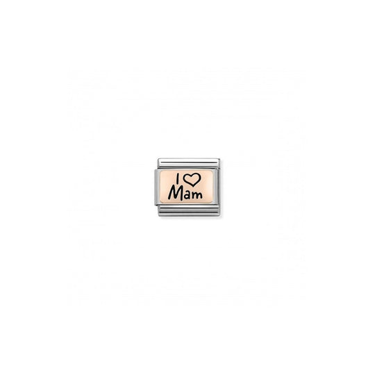 Classic I Love Mam Link - Rose Gold - 430111/03
