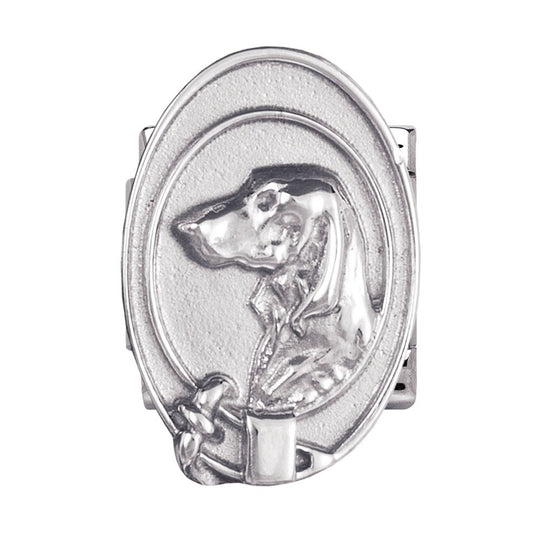 Composable Silver Royal Shield & Dog Link - 140951/11