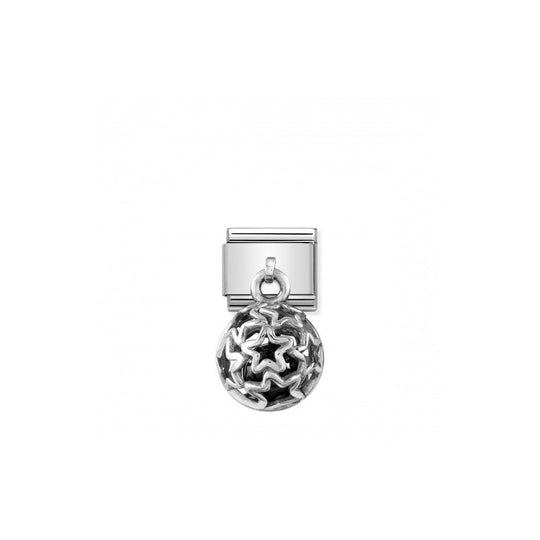 Composable Stars & Black Agate Pendant Link - 331810/08
