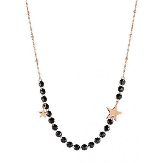 Melodie Star Necklace - Black & Rose Gold - 147701/023