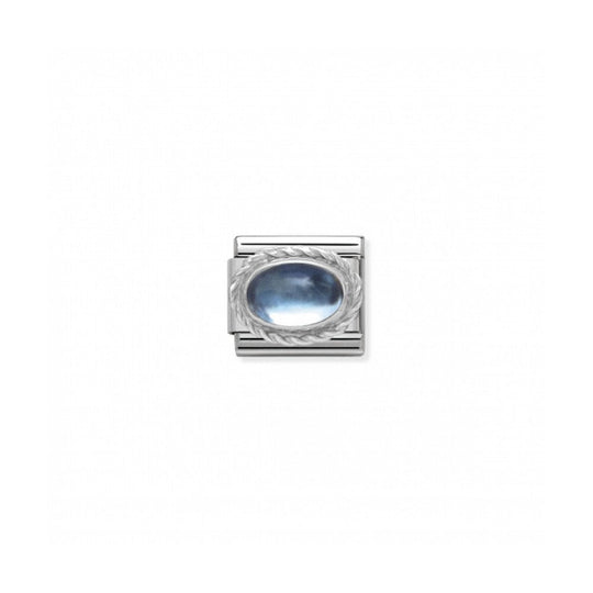 Nomination Classic Blue Topaz Link - Silver/Blue ~ 030510/13