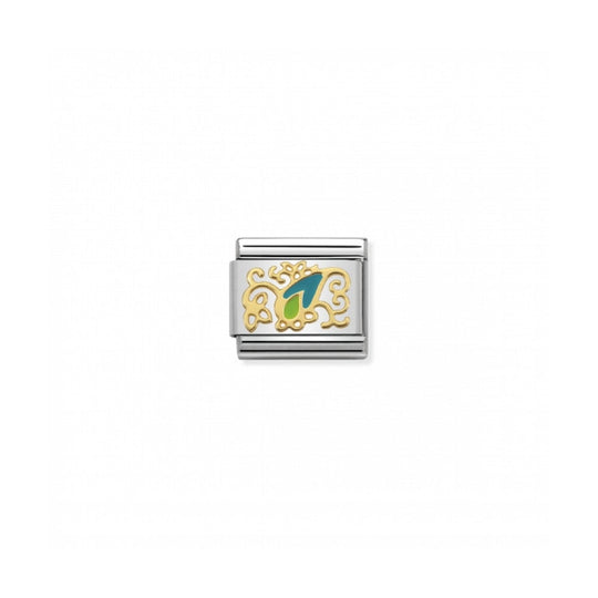 Nomination Classic Cashmere Drop Link - Gold/Blue/Green ~ 030281/30