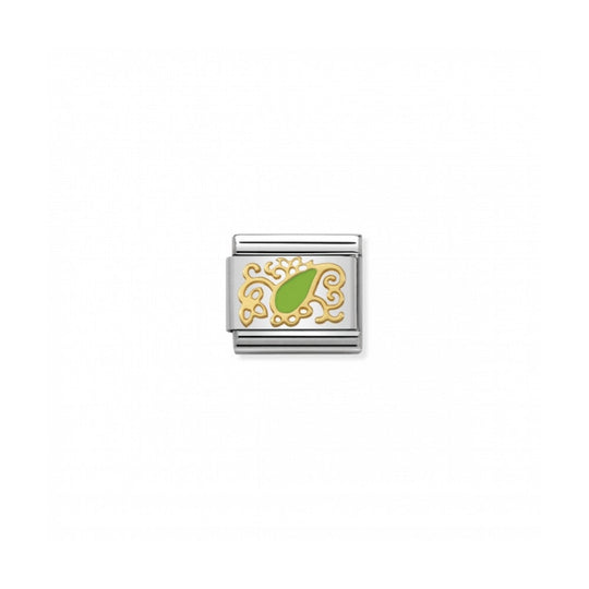 Nomination Classic Cashmere Drop Link - Gold/Green ~ 030281/27