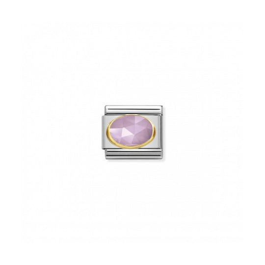 Nomination Classic Faceted Jade Link - Gold/Violet ~ 030515/07