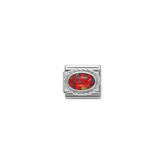 Nomination Classic Gemstone Link - Red Opal ~ 030509/08