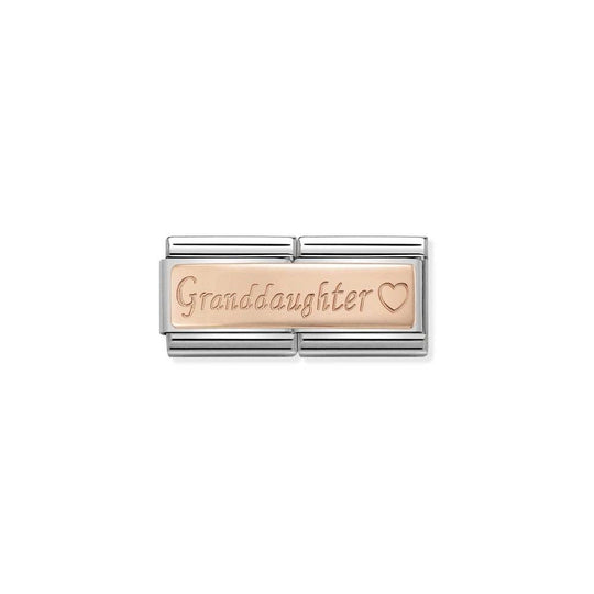Classic Granddaughter Double Link - Rose Gold - 430710/09