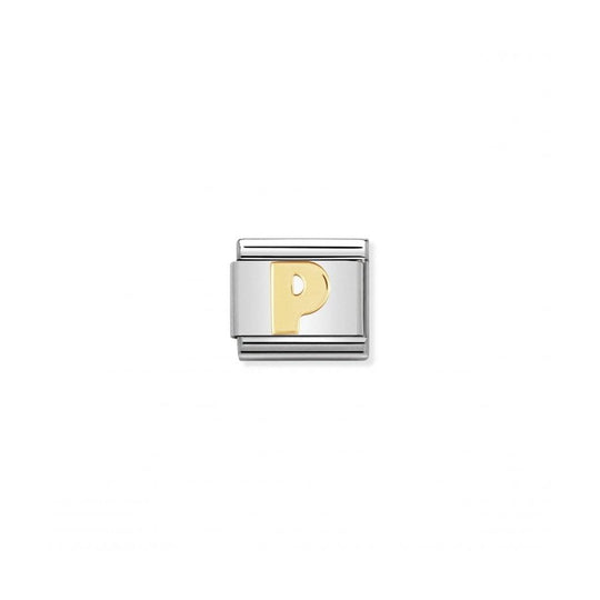 Classic Letter P Link - Gold - 030101/16