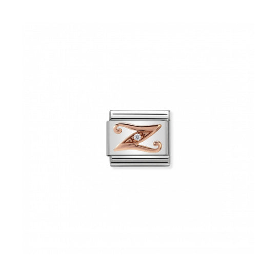 Classic Letter Z Link - Rose Gold/Zirconia - 430310/26