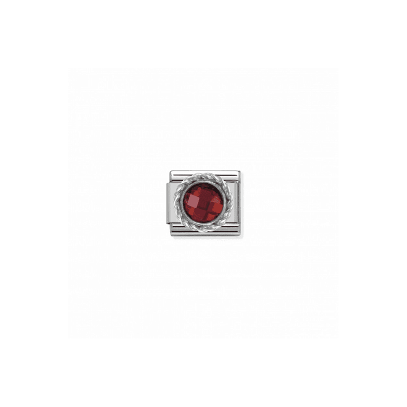 nomination-nomination-classic-round-stone-link-red-silver-330601-005