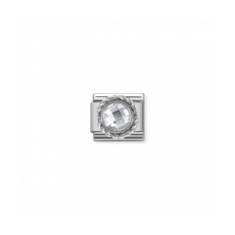 nomination-nomination-classic-round-stone-link-silver-white-330601-010