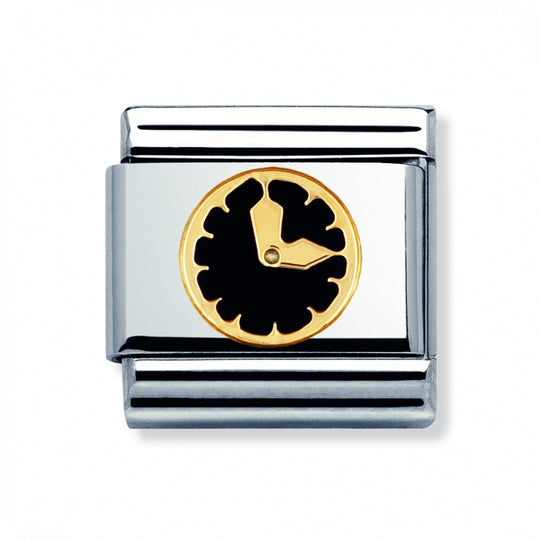 Composable Gold Black Clock Link - 030242/08