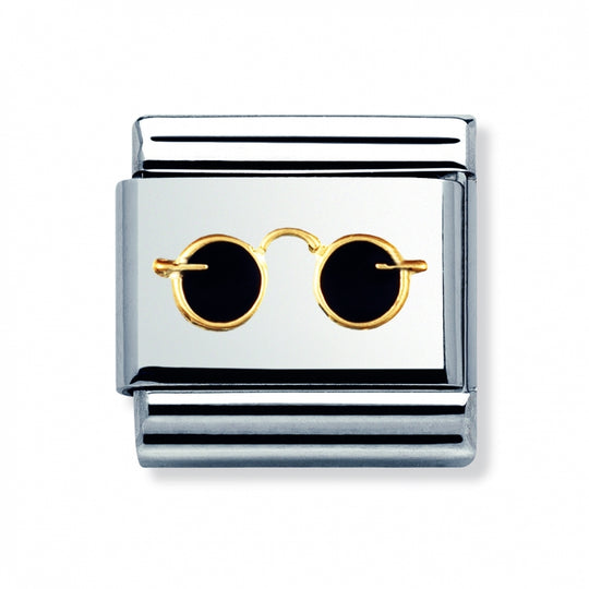Composable Gold Black Sunglasses Link - 030270/08