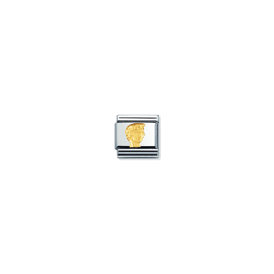 Composable Gold David's Head Link - 030123/08