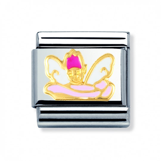 Composable Gold Fairy On Flower Link - 030272/03