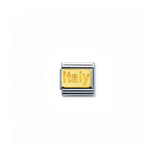 Nomination Composable Gold Italy Engraved Link ~ 030121/11