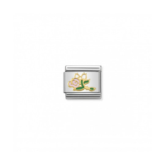 Nomination Composable Gold La Vie en Pink Bouquet Link ~ 030285/36