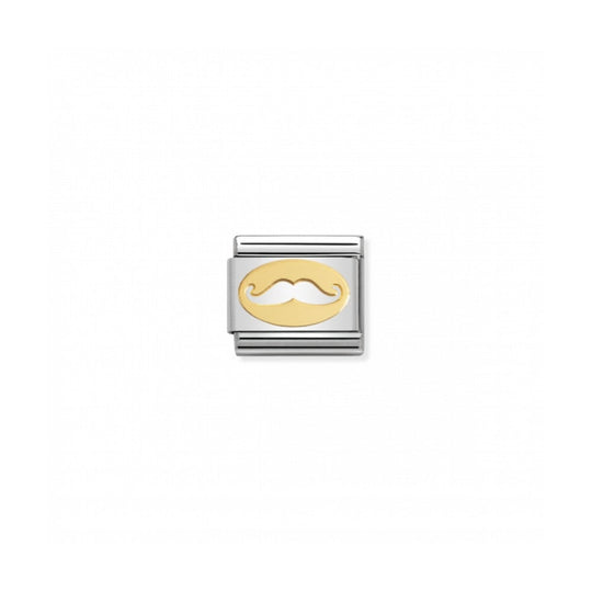 Nomination Composable Gold Moustache Link ~ 030162/09