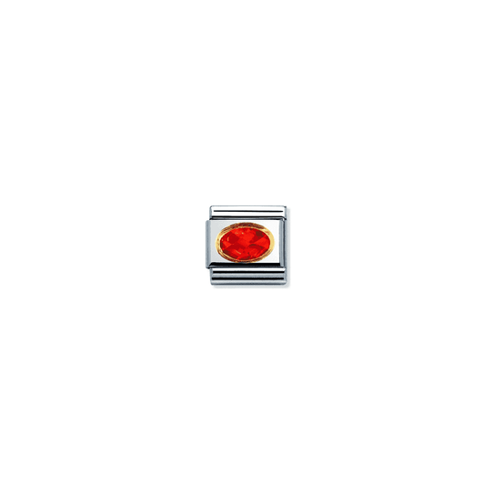 Nomination Composable Gold Orange Zirconia Link ~ 030601/026