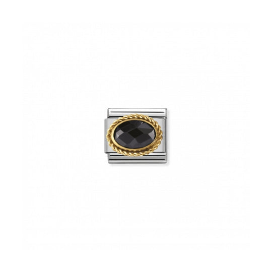 Composable Gold Ornate Black Link - 030602/011