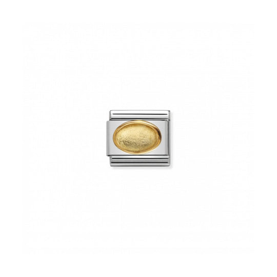 Composable Gold Oval Stone Link - 030516/02