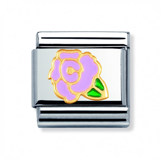 Composable Gold Pink Camelia Link - 030214/28