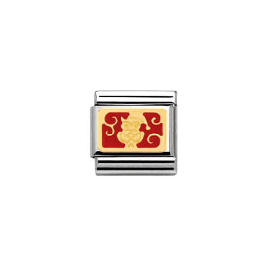 Composable Gold Red Owl Link - 030282/08