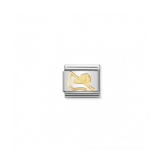 Nomination Composable Gold Riding Hat & Crop Link ~ 030106/18