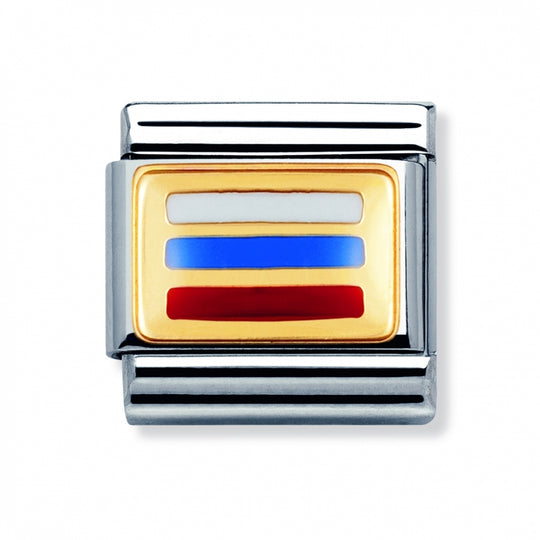 Composable Gold Russia Flag Link - 030236/12